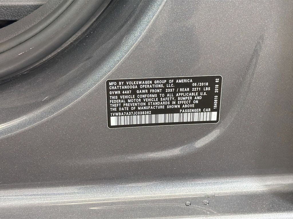 2018 Volkswagen Passat Base
