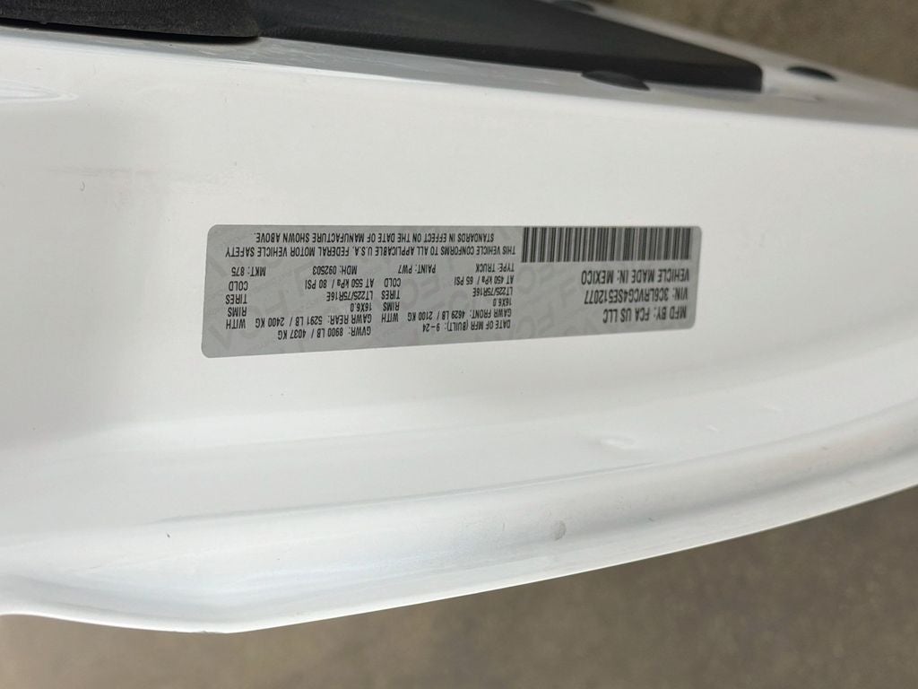2025 RAM ProMaster 2500 High Roof