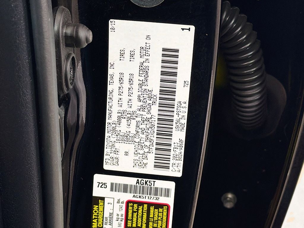 2016 Toyota Tundra SR5 5.7L V8