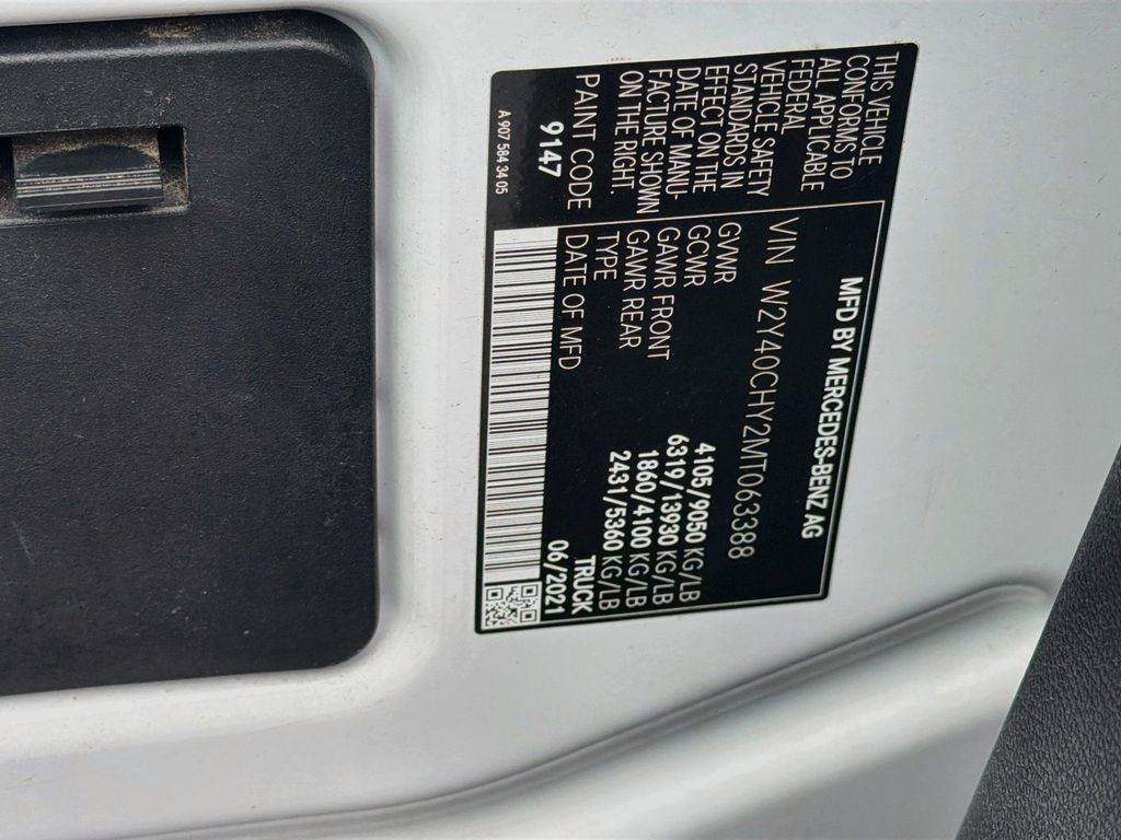 2021 Freightliner Sprinter 2500 High Roof