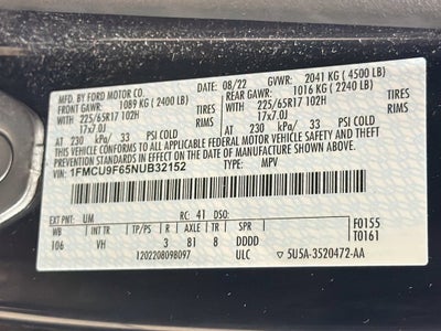 2022 Ford Escape S
